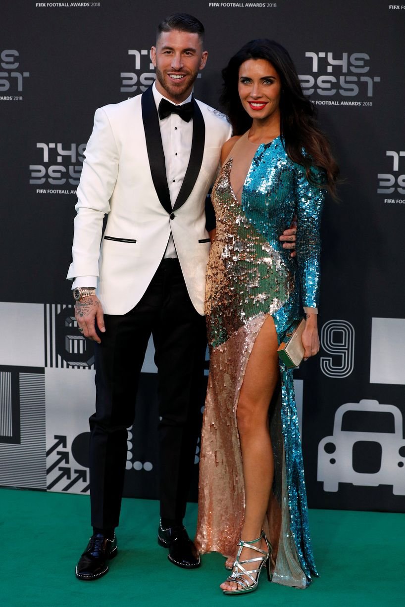 Sergio Ramos and wife Pilar Rubio at the Best FIFA Awards 2018 - Red ...